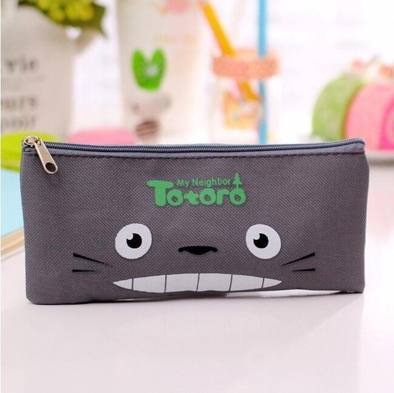 

Мультяшный пенал «Шиншилла» Милый холщовый пенал для студенток 1 шт. темно-серого