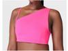Women's Sleeveless Asymmetrical Yoga Top with Chest Pad – High-End Design for Sports, Fitness, and Running