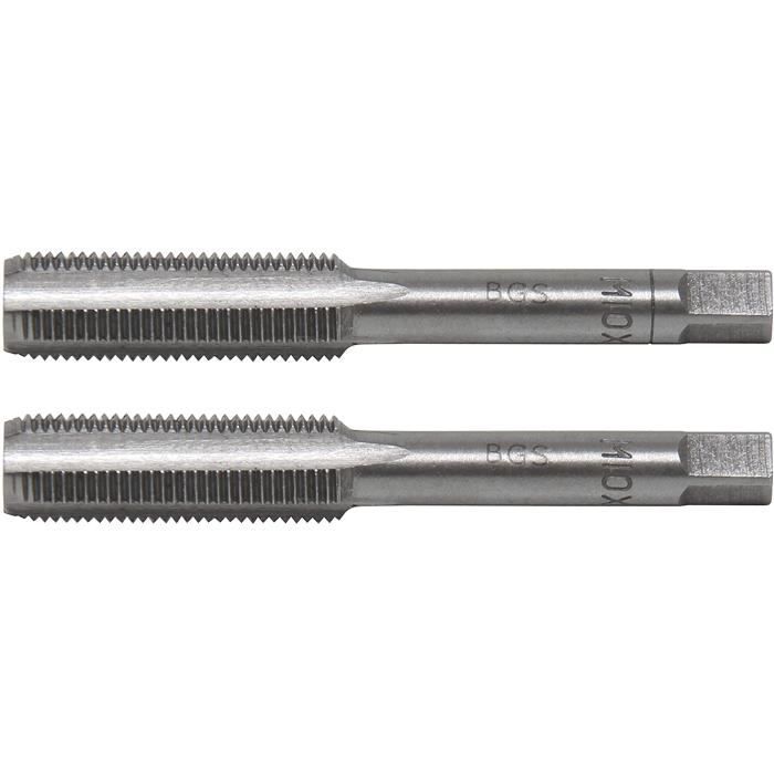 Outil de taraudage et de filage - BGS - M10 x 1,0 - Pré-taraud et filière - Lot de 2 pièces