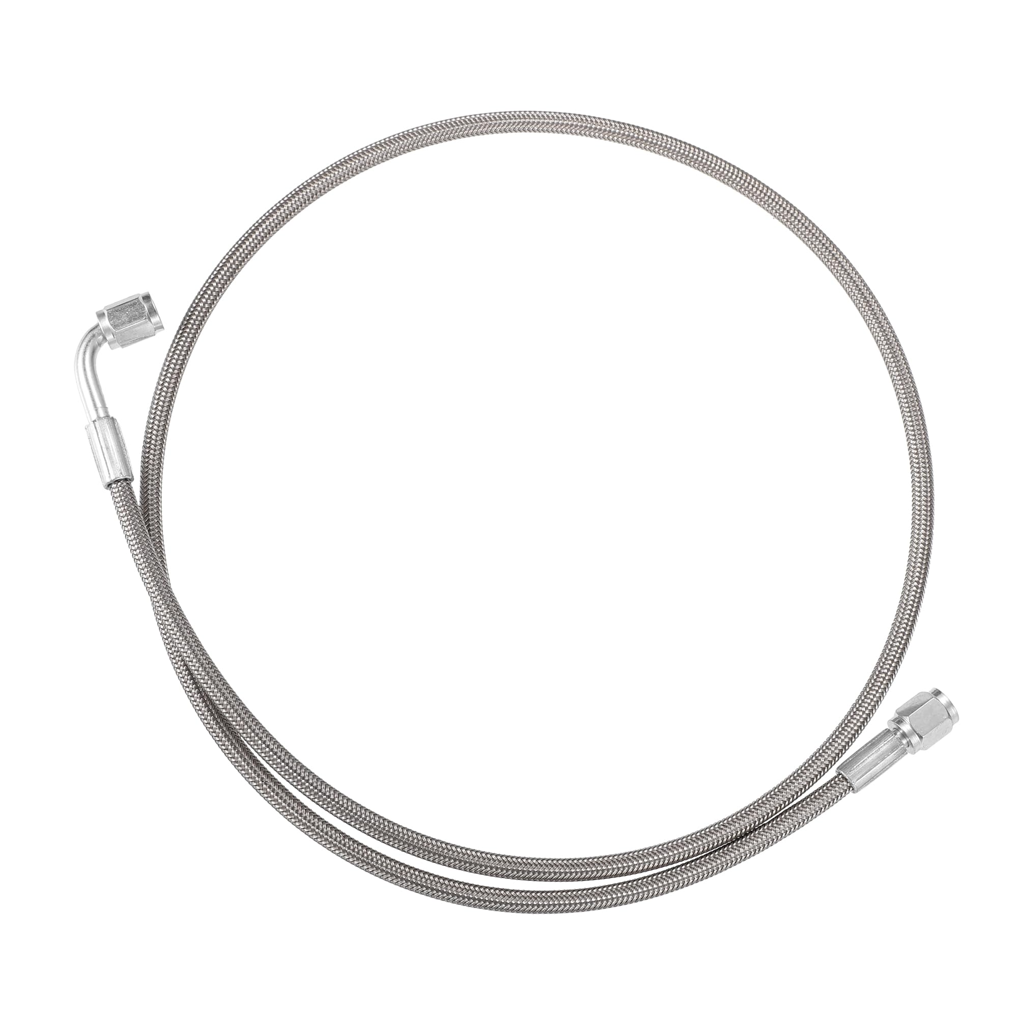 

A ABSOPRO AN3 Braided Steel Turbo Oil Line 90 Degree-Straight 101.6cm серебряный