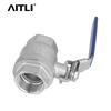 304 Stainless Steel Full Bore Two-Piece Ball Valve for Water Pipe Control