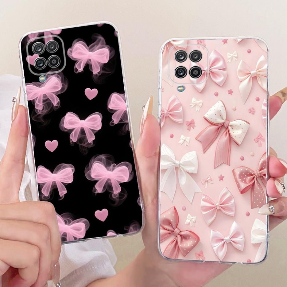 For Samsung Galaxy A12 Case F12 M12 Stylish Butterfly Painted Cover Silicone Case For Samsung A12 M 12 Galaxy M12 F12 Soft Shell