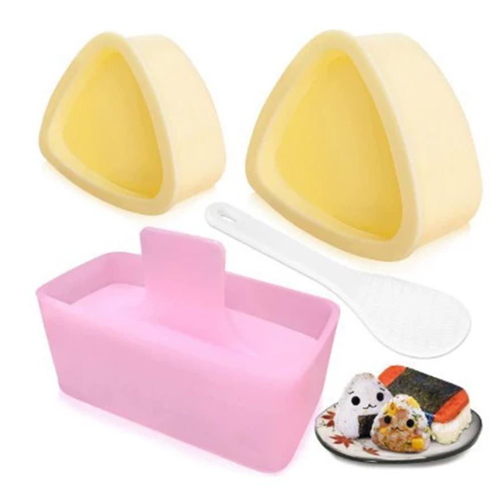 DIY Sushi Mold Onigiri Rice Ball Food Press Rectangular Triangular Sushi Maker Mold Japan Bento Rice Ball Maker Mold Kit