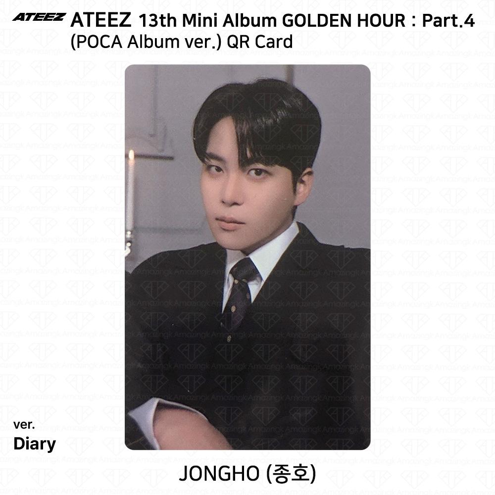 ATEEZ 13. Mini-Album Golden Hour Teil 4 POCA Album Version. Fotokarte