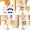 Panda Plush Toys With Magnetic Keychain For Girls Cute Stuffed Animal Gifts