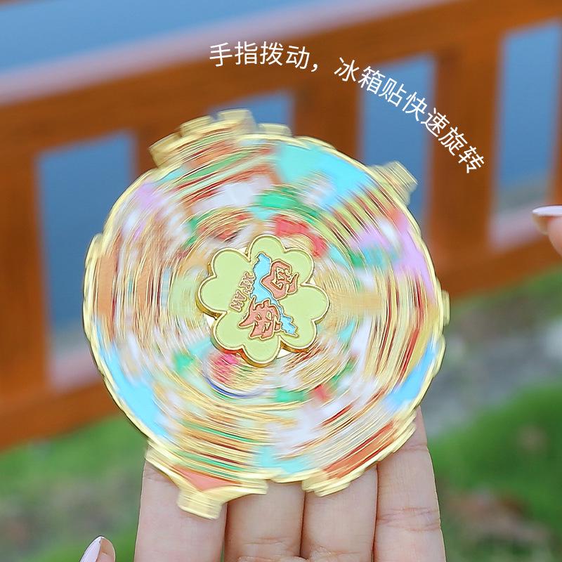 Rotating Xi'an Cultural Attraction Fridge Magnet - Scenic Tourism Museum Souvenir Gift