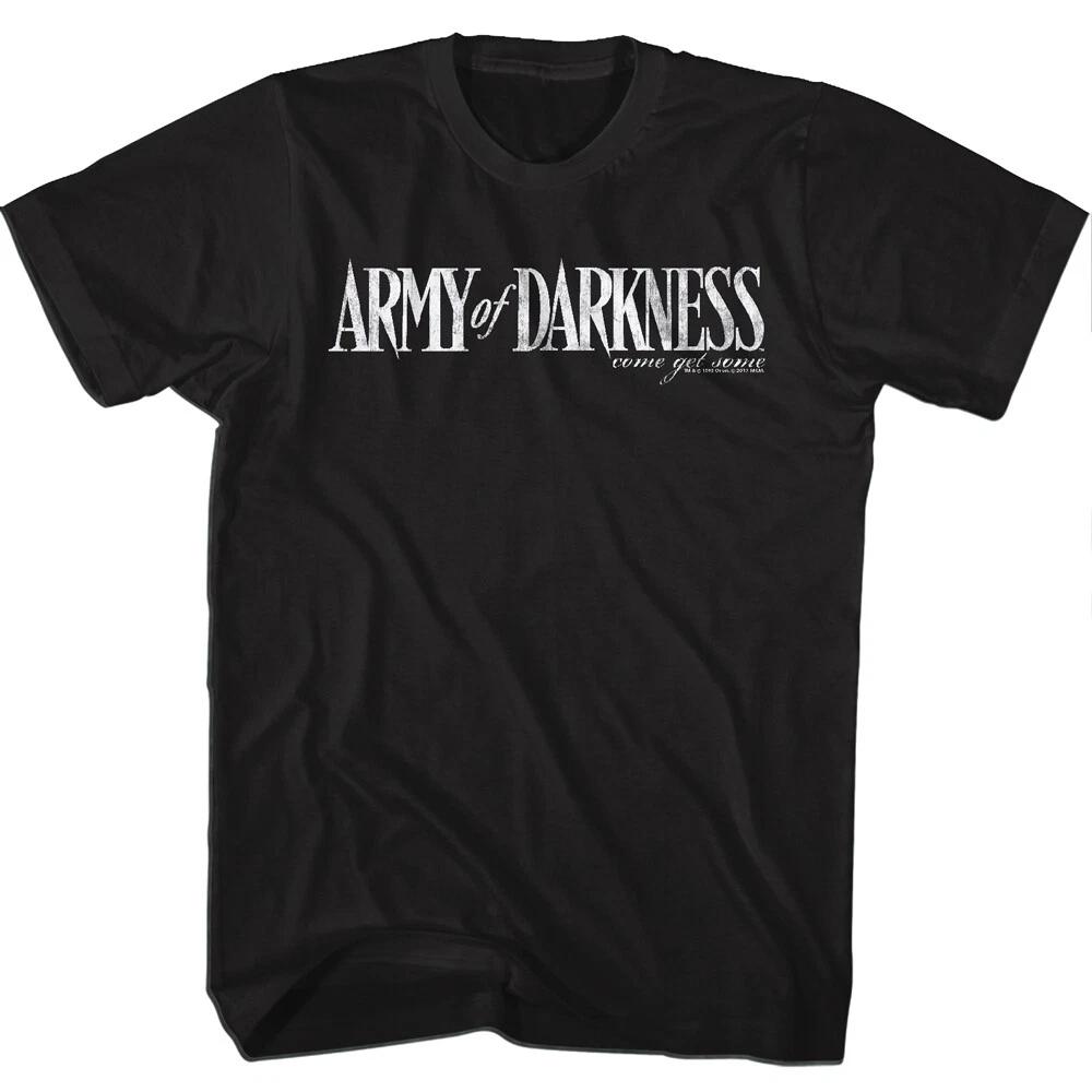 Army Of Darkness Movie Logo Come Get Some Ash Williams Men s T Shirt L