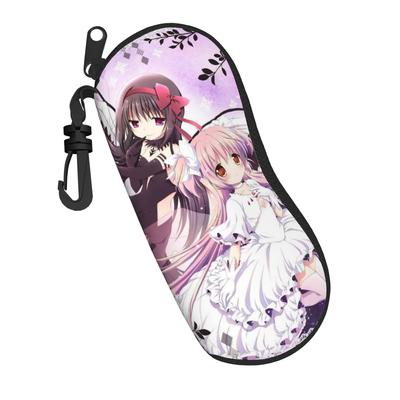 Puella Magi Madoka Magica Glasses Case Unisex Lightweight Zipper Homura Akemi Madoka Kaname Eyewear Protector Eyeglasses Box