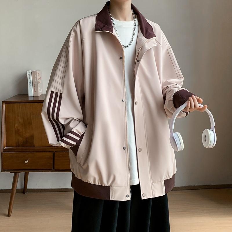 Casual Jacket Boys Jacket Teen Couple American Ruffian Handsome Baseball Uniform Autumn Top Men's Clothing