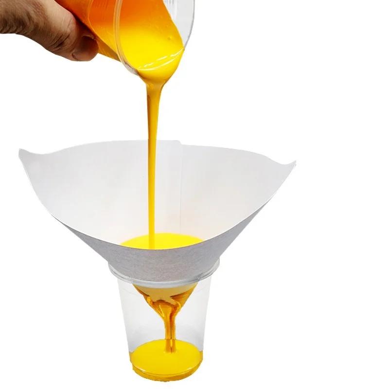 Car Paint Mesh Paper Filter Purification Filter Funnel Disposable Paint Filter Cone Funnel Nylon Micron Paper Funnel Tool
