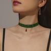 Christmas Jewelry Set for Women Fashion Christmas Tree Choker Necklace Earrings
