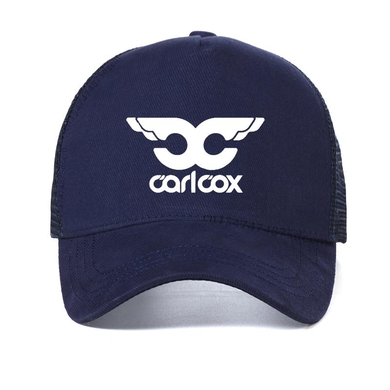 

Dj Carl Cox Baseball Cap Summer Breathable Mesh Caps Top 100 DJs fan hat Casual Outdoor sports Men women snapback hats Adjustable темно-синього кольору