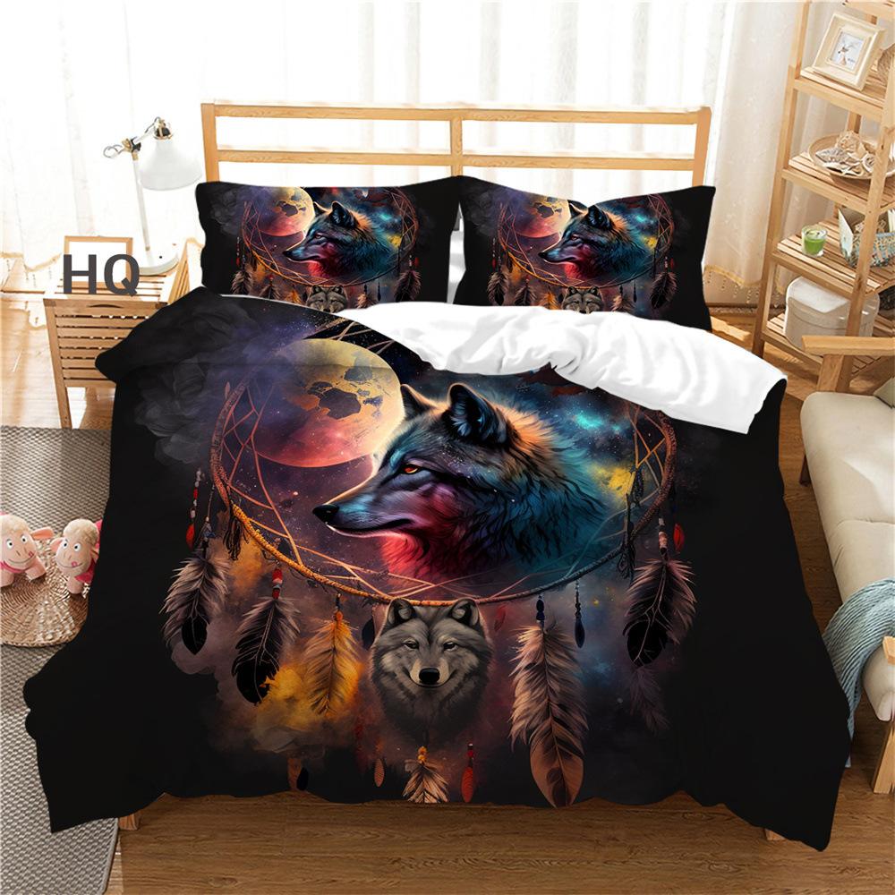 Dream Catcher Wolf Series Bedding Two Or Three-Piece Digital Set