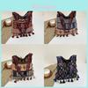 Bohemian Tassel Tote Bag With Canvas Material For Daily Casual Use