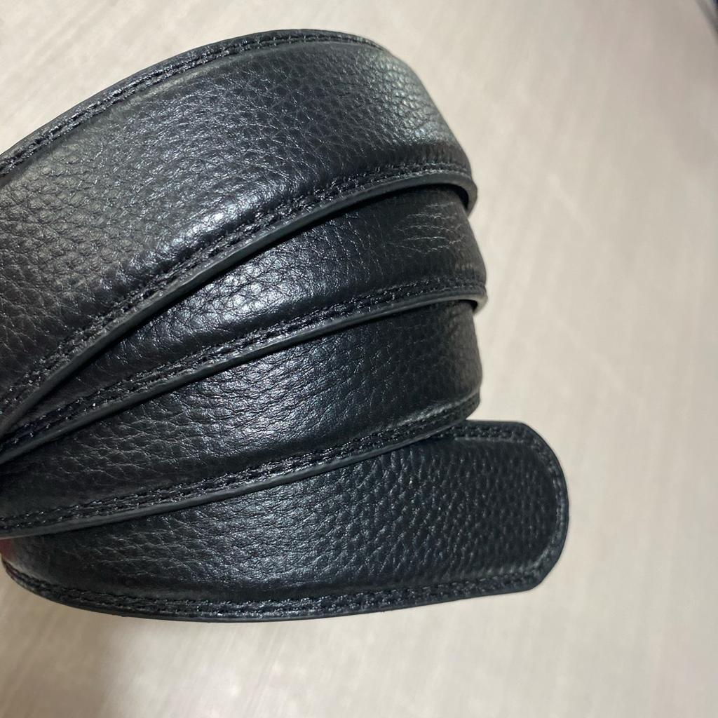 Men's Top Layer Cowhide Belt Strip Belt Men's Genuine Leather Belt Men's No Buckle Belt Lychee Pattern