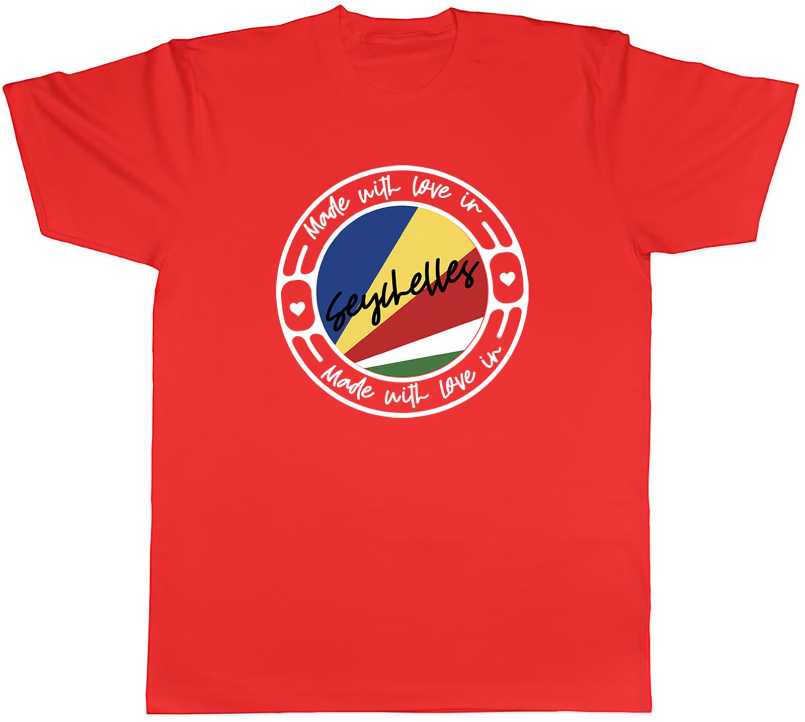 Made With Love In Seychelles Country Unisexs Unisex TShirt Tee Gift S