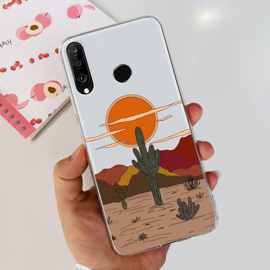 For Huawei P30 Lite Case 2020 Fashion Flower Bumper Soft Silicone Clear Cover For Huawei P30 Lite Pro Fundas P 30 P30Lite Hoesje