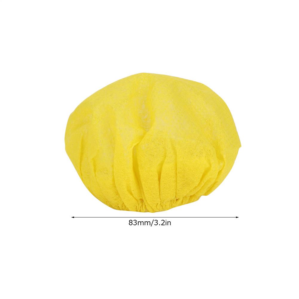 100 Stück Einweg-Vlies-Mikrofonabdeckung Zubehör für KTV Bühne Interview Zubehör(Rot und gelb )