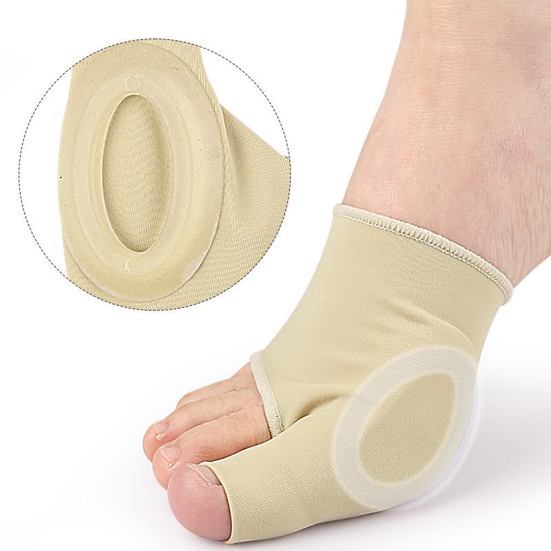 

2Pcs/1Pair Bunion Corrector Gel Pad with Stretch Nylon Support for Hallux Valgus Toe Separation and Orthopedic Foot Care