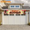 Happy Birthday Dachshund Dog Banner, Dog Motif Design, Polyester Outdoor Indoor Celebration Decoration