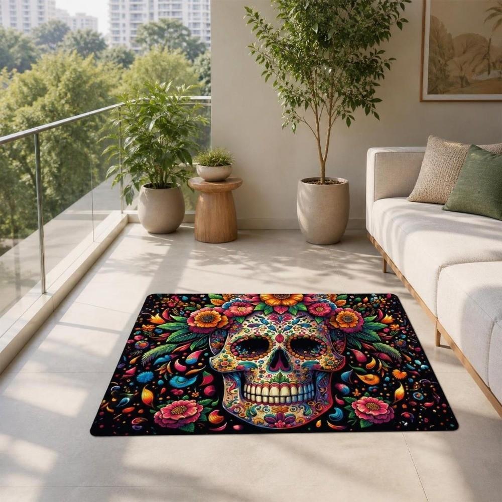 Non-Slip Skull Carpet Anti-fouling Home Decor Carpet High Quality Area Rug Living Rooms