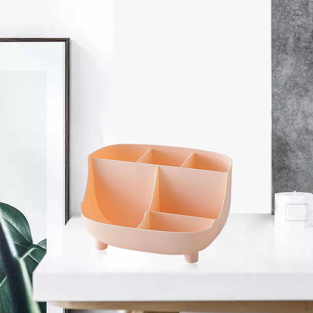 6 Grids Desktop Organizer Holder Organizers Presents Pink