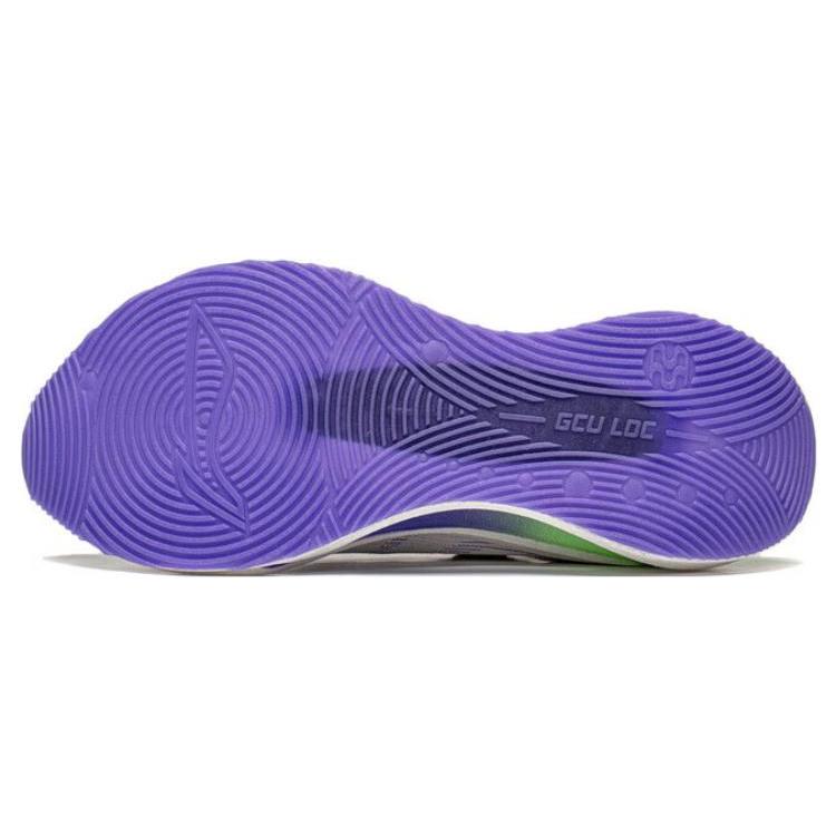 Li Ning Shadow 2.0 Rutschfest Niedrig geschnitten GCU A GRIP PRO Laufschuhe Unisex Weiß Cyan Lila ARRT017-2