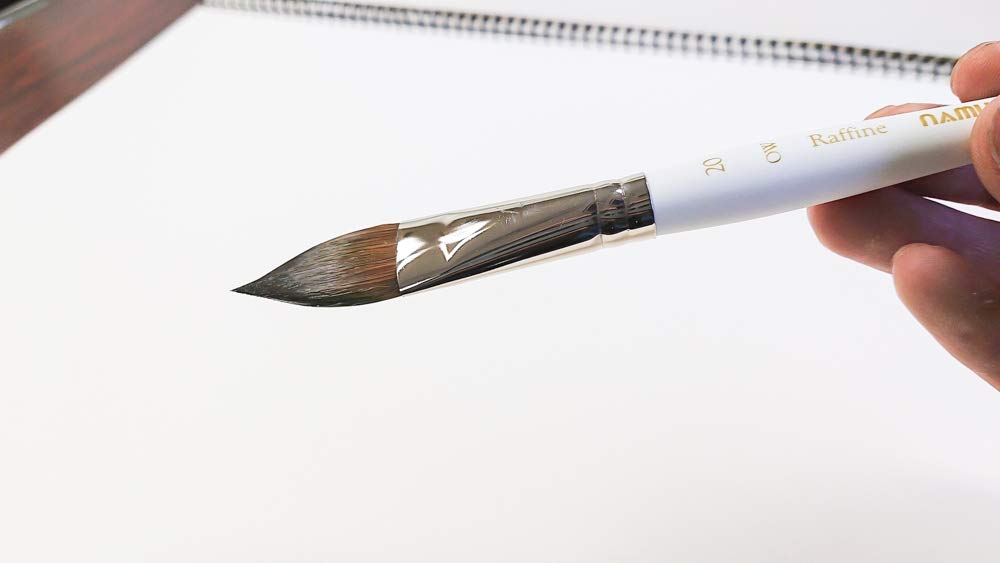 Namurataiseidou Raffine Watercolor Brush, No. 20, OW (Oval Wash)