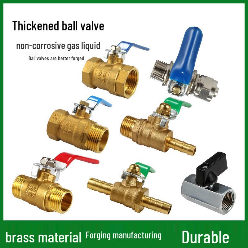 Check Valve: All-Copper Pneumatic Ball Valve – Thickened Tap Water Pipe Switch, Available in 4, 6, and 2-Point Mini Sizes