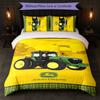 John Deere Print 3Pcs Duvet Cover Set 1 Duvet Cover and 2 Pillowcases Soft Bed Linen For Household Bedroom