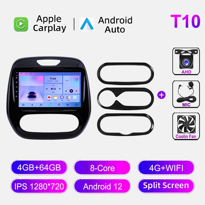 Android Auto Radio For Renault Captur CLIO Samsung QM3 2011 - 2018 Stereo Carplay GPS Navigation System 2 Din DSP DVD Head Unit