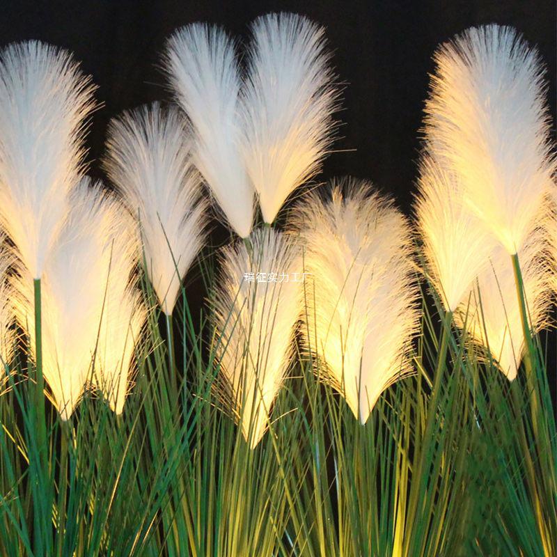 LED Solar Reed Garden Light for Outdoor Decor