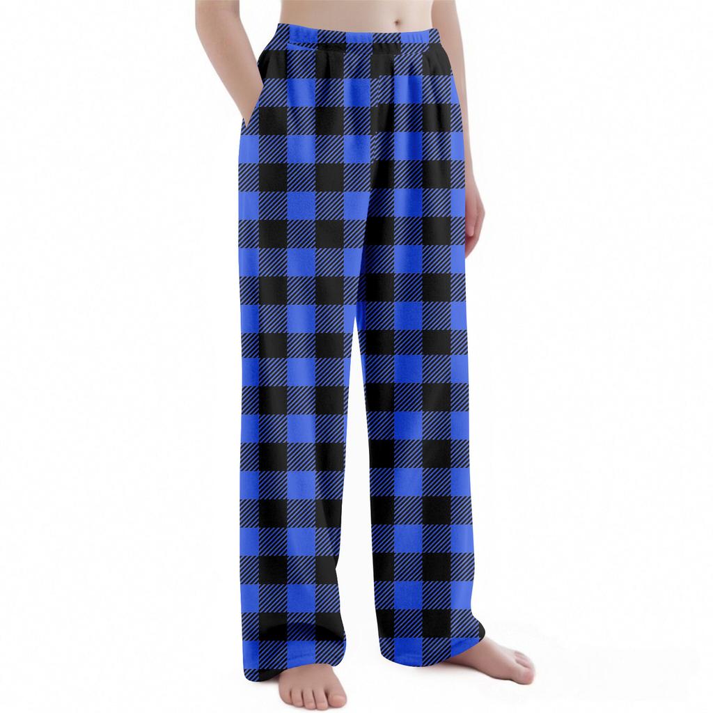 Παιδικό Χριστουγεννιάτικο Παντελόνι με Πλαϊνό Σχέδιο, Βελούδινο, Καθημερινό