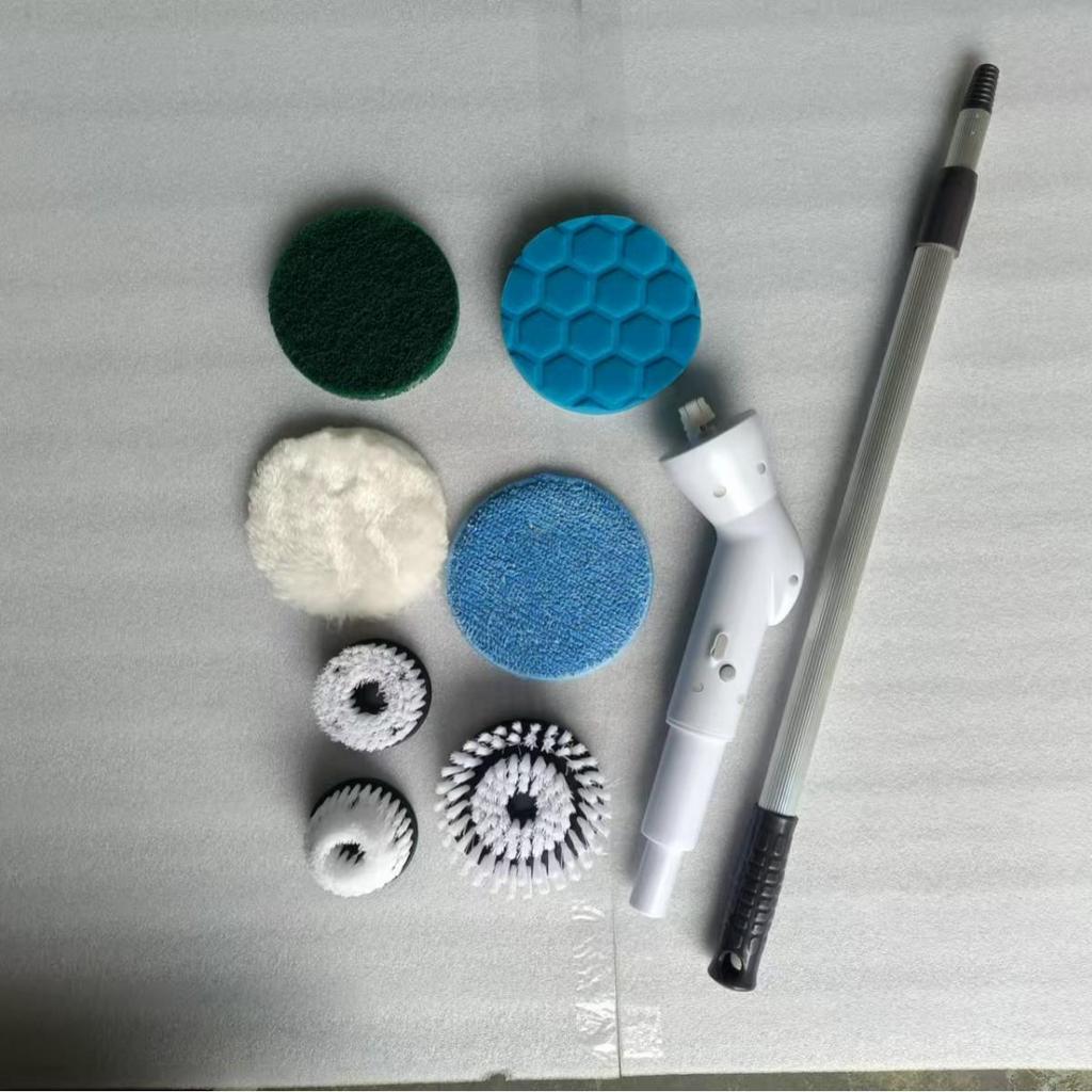 Handheld Electric Telescopic Cleaning Brush for Bathroom & Toilet