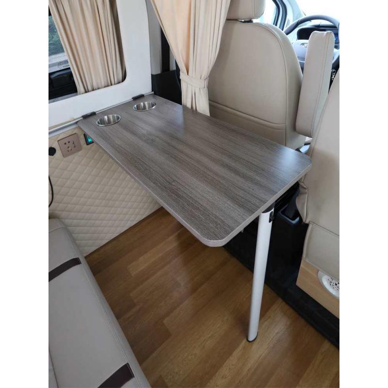 Folding Dining Table & Cup Holder for Ford Transit & Maxus V80 RV Modifications