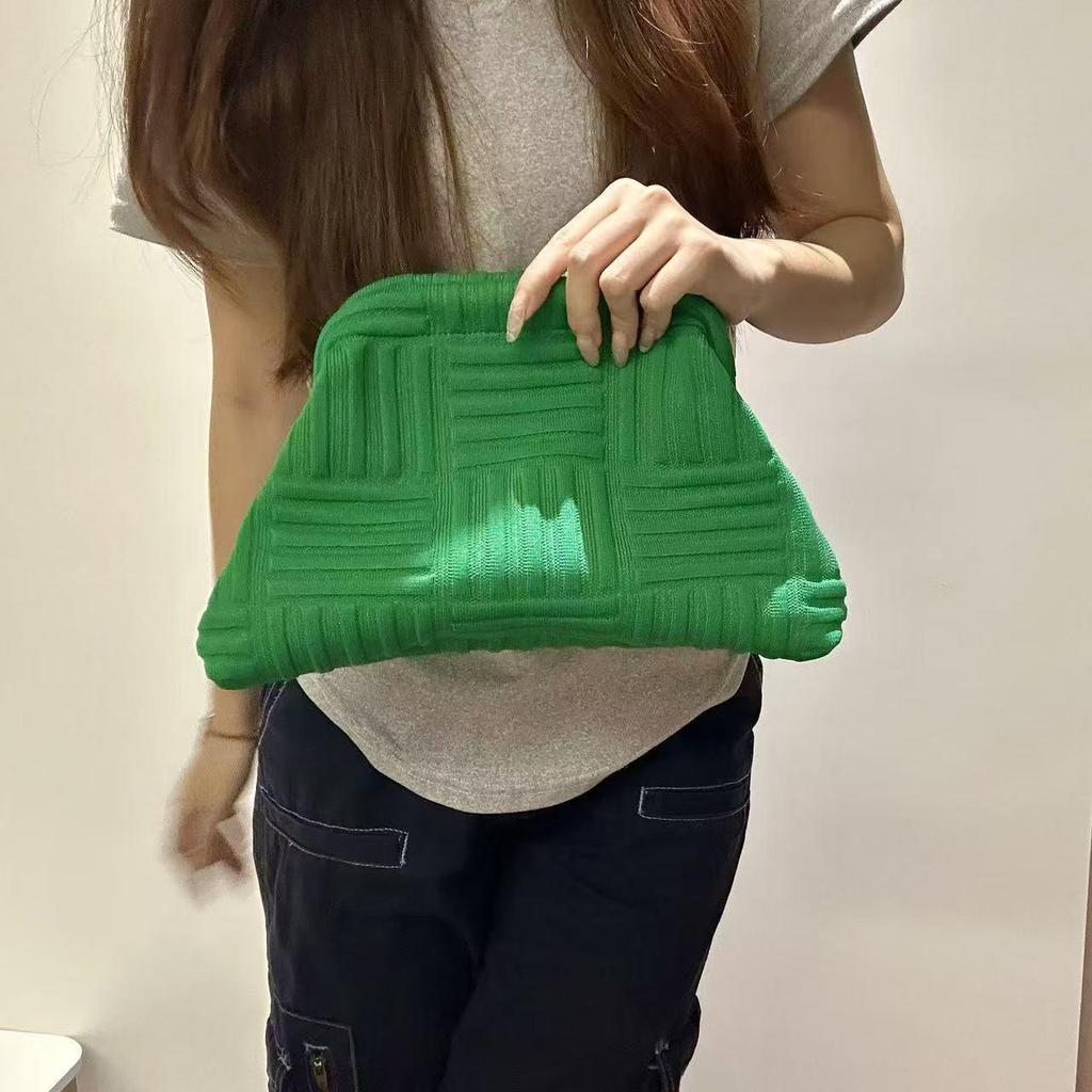 2025 Trendige Damen Colorblock Gestreifte Clutch und Make-up-Tasche