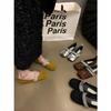 Rhinestone with Ballet Mary Jane Shoes 2025 New Spring and Autumn Square Head Shallow Mouth Versatile Flat Bottom French Gentle Single Shoes