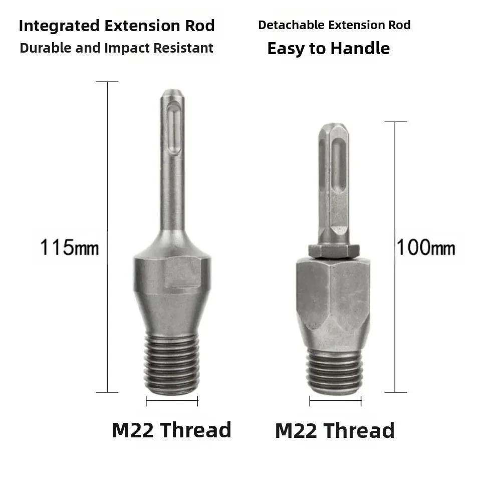 Adattatori Connettori Filettati per Punta da Trapano Diamantata Portatile M22 Filettatura a Vite Resistente Convertitore per Trapano Elettrico Adattatore per Trapano Parte di Utensile Elettrico