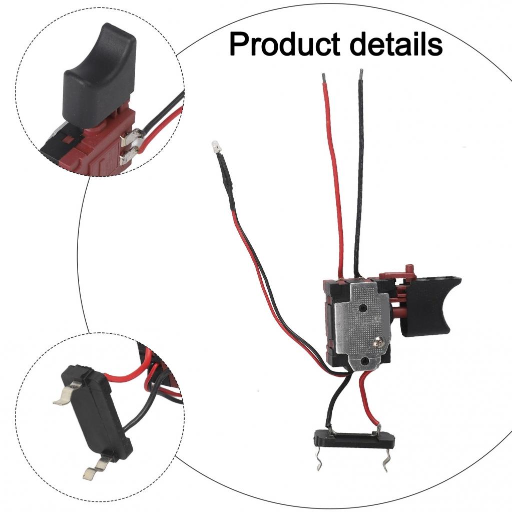 Geschwindigkeitsregulierbarer Auslöseschalter für 16,8V 18V Elektrowerkzeuge mit Lichtfunktion