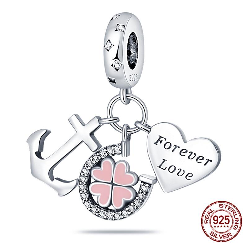 100% Genuine 925 Sterling Silver Ocean Collection Seashell Turtle and Heels Charm Beaded for Original  Bracelet Bracelet