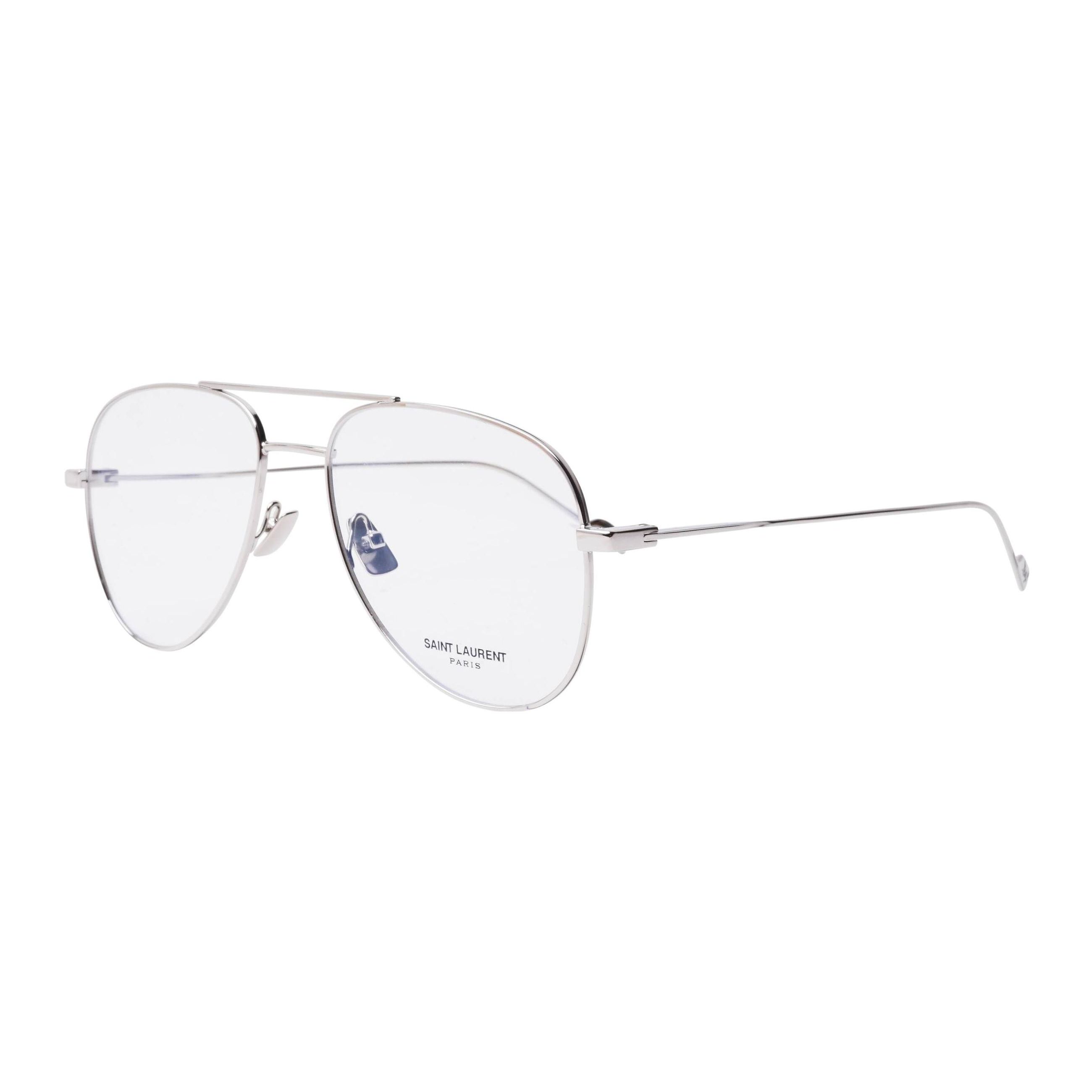 Saint Laurent Fashion Metal Irregular Style Pilot Sunglasses Men sunglasses Gray CLASSIC-11-YSL-002-55 Gray,55