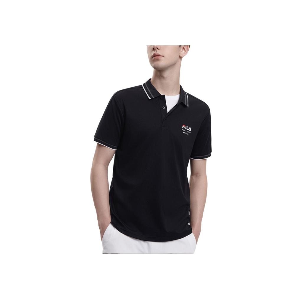 New FILA Polo Shirts Men's Black F11M338108F-BK