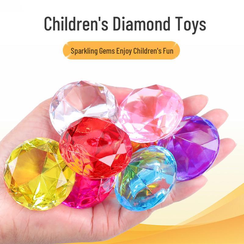 DIY Gemstone Treasure Kit: Imitation Crystal Diamonds & Mixed Acrylic Ornaments for Kids