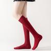 Chaussettes Mi-mollet Rayées en Coton Respirant Style Académique Japonais pour Femmes - Anti-boulochage, Absorbantes en Sueur, Printemps/Été.