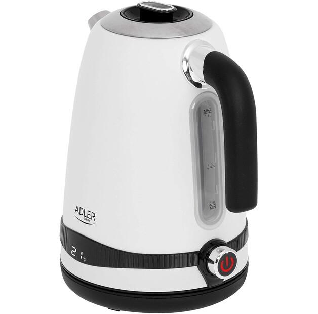 Чайник Adler AD 1295w satin white