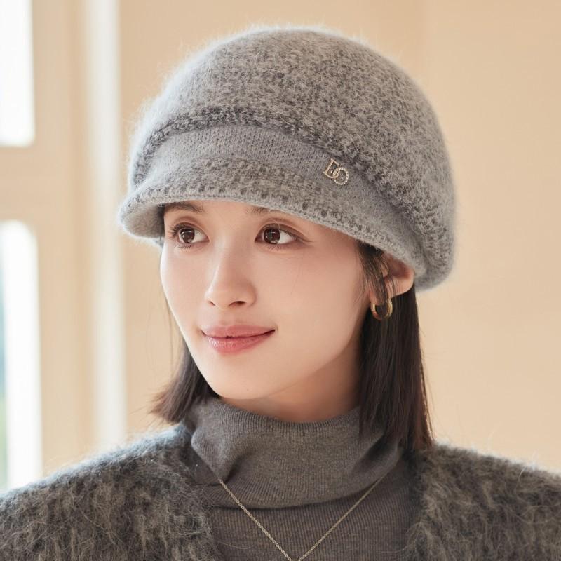 Mutter Hut weiblich Herbst und Winter kalt gestrickte Thermomütze mittleren Alters verdickte Oma Mütze Wollmütze