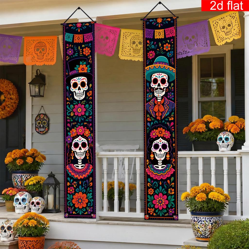 Banner 2pcs Set Party Decor for Porch