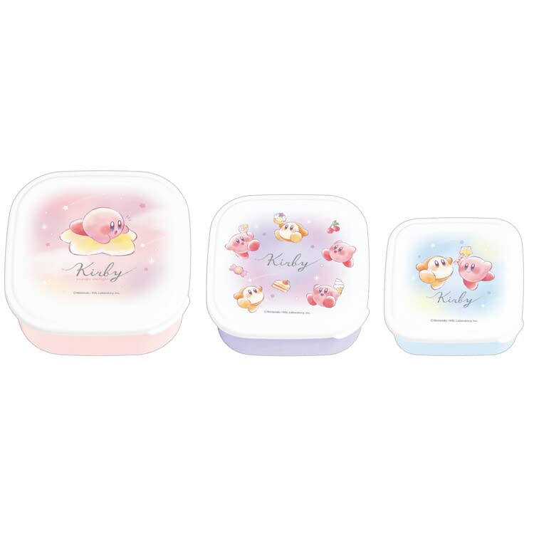 

Kamiojapan Kirby of the Stars Antibacterial Nesting Lunch Box Set of 3 PUPUPU New Student [Lunch Box] / розовый