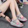 Fashion 2024 Summer New Women's Casual Shoes Matsuke Thick Sole Slope Heel Women's Fish Mouth Breathable Sandals