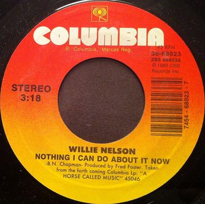 7inch Record WILLIE NELSON - Nothing I Can Do About It Now / If  3868923 COLUMBIA 1989 US Country/Folk Used